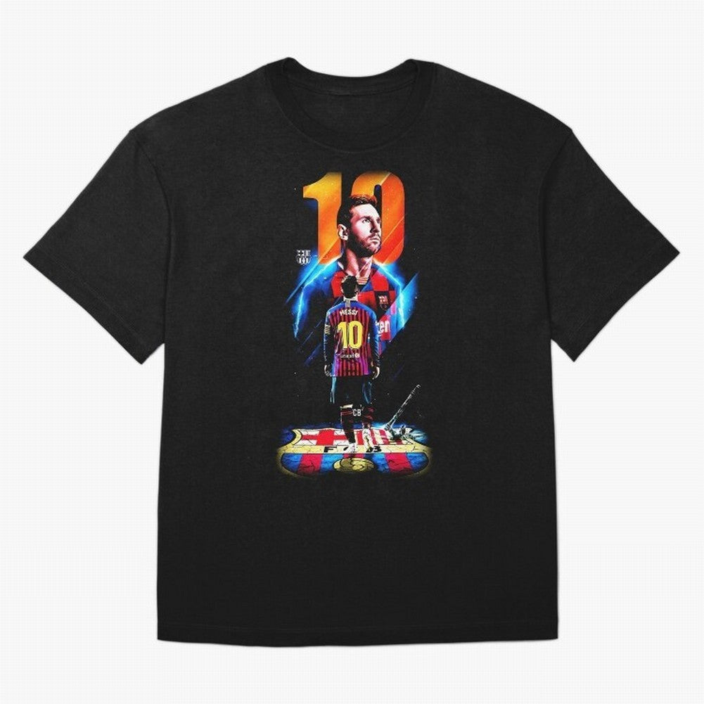 Messi Barcelona Classic T-Shirt Capture Match Day Hype around FIFA World Cup 2026 USA Canada Mexico, Messi and Cristiano Ronaldo, Germany, Sports Nostalgia, International Competition, Famous Players and Unforgettable Victories; Made for Collectors