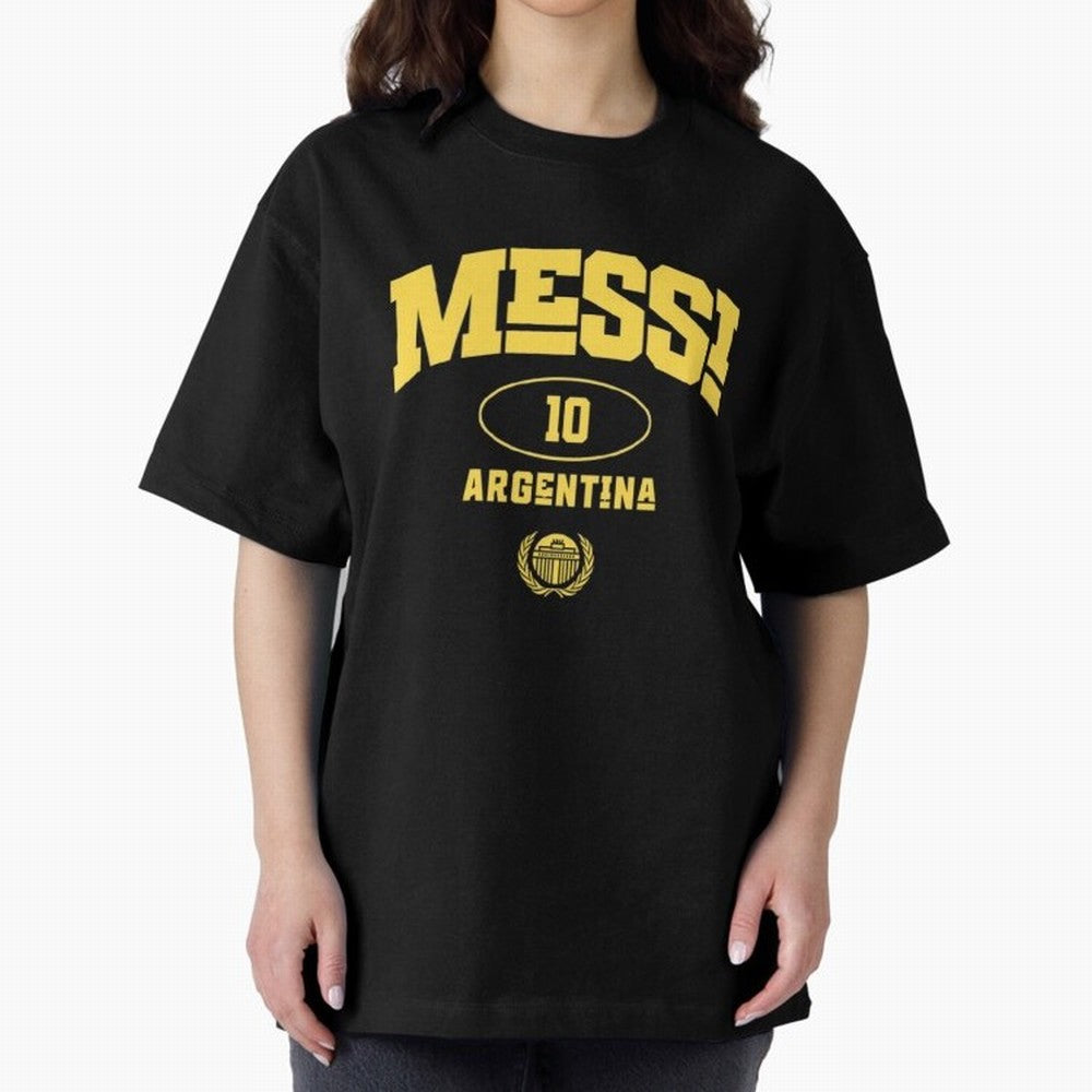 Messi 10: Yellow Text Soccer Legend T-shirt Active T-Shirt Experience the Global Stage of FIFA World Cup 2026 Group Stage for Fans of Cristiano Ronaldo, Haaland and CR7 and Brazil, Portugal and Argentina, Bringing Global Supporter Spirit, Legendary