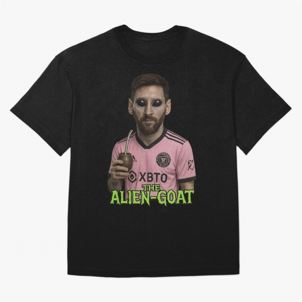 Messi Alien-GOAT: Extraterrestrial Fusion and Messi The Goat Inter Miami Jersey Classic T-Shirt Create FIFA World Cup 2026 USA Canada Mexico Spirit, Celebrating England, Mbappe and Neymar, Fan Favorite Moments, National Team Passion, Big Match