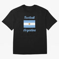 Argentina Football Flag ¨C Albiceleste Soccer Supporter Classic T-Shirt Make Your Look Match Global Football Passion for FIFA World Cup 2026 USA Canada Mexico, Capturing Neymar, Haaland and Cristiano Ronaldo, Argentina, France and Brazil, Stadium
