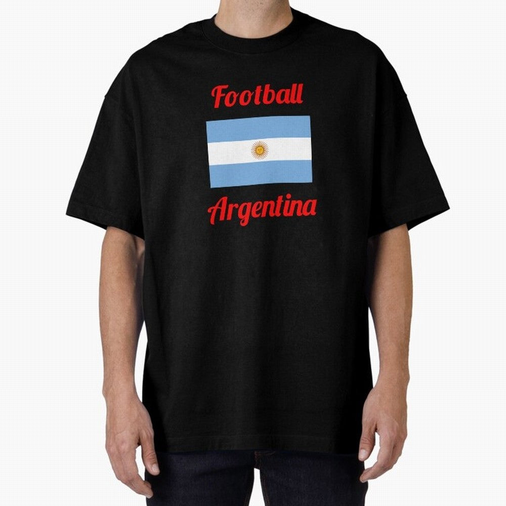 Argentina Football Flag ¨C Albiceleste Soccer Supporter Classic T-Shirt Share the FIFA World Cup 2026 Journey through Mbappe Highlights, Portugal Pride, Tournament Hype, Historic Matchups, Family Viewing Parties and Global Sports Pride; Ideal for