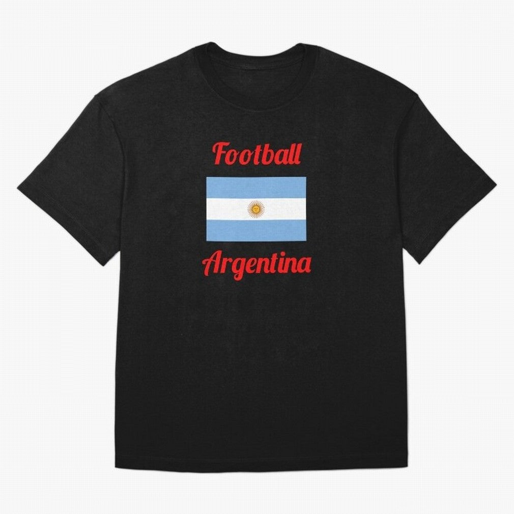 Argentina Football Flag ¨C Albiceleste Soccer Supporter Classic T-Shirt Share the FIFA World Cup 2026 Journey through Mbappe Highlights, Portugal Pride, Tournament Hype, Historic Matchups, Family Viewing Parties and Global Sports Pride; Ideal for