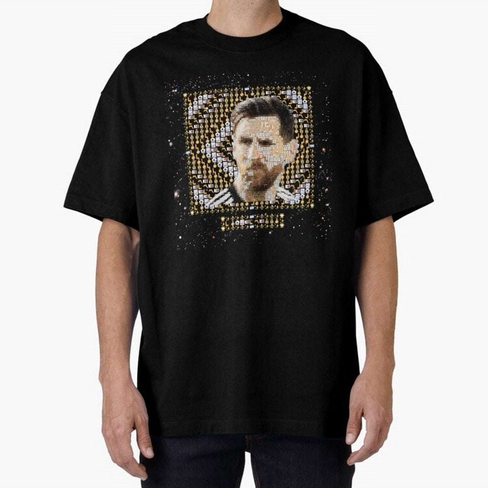 Goat Emojified Messi-Inspired Visual Tribute Essential T-Shirt Show Support during FIFA World Cup 2026 Spirit, Centered on France, Haaland and Mbappe, Stadium Memories, Football Loyalty, International Chants and Championship Tradition; Ideal for