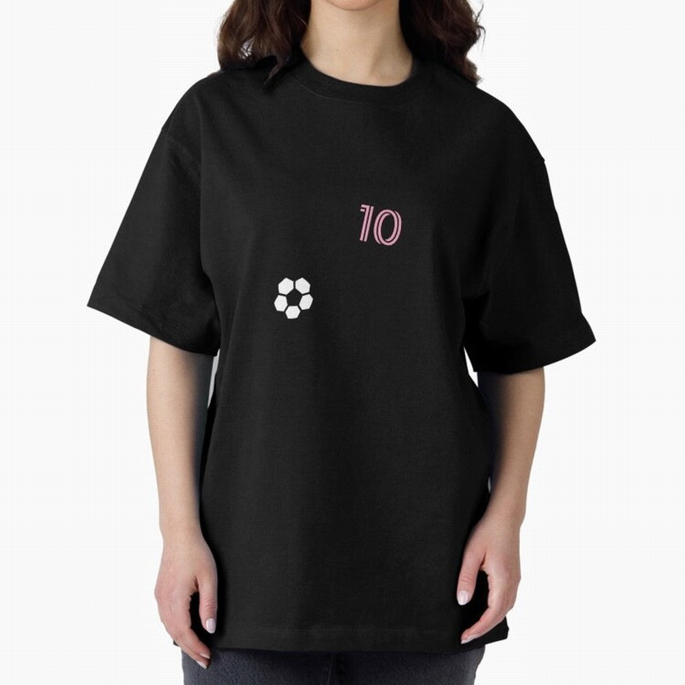 Messi Inter Miami Oversized T-Shirt Celebrate Soccer Greatness during Global Football Passion for FIFA World Cup 2026 USA Canada Mexico, Highlighting Messi, England, Supporter Pride, Iconic Celebrations, Legendary Names and Global Match Day Energy;