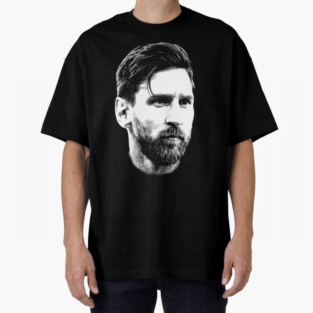 Design Big Face Lionel Messi Classic T-Shirt Honor the Football Icons of Match Day Hype around FIFA World Cup 2026 Group Stage, Haaland and Mbappe, Argentina and Brazil, Vintage Soccer Flavor, Modern Football Stars, National Flags and Final Night