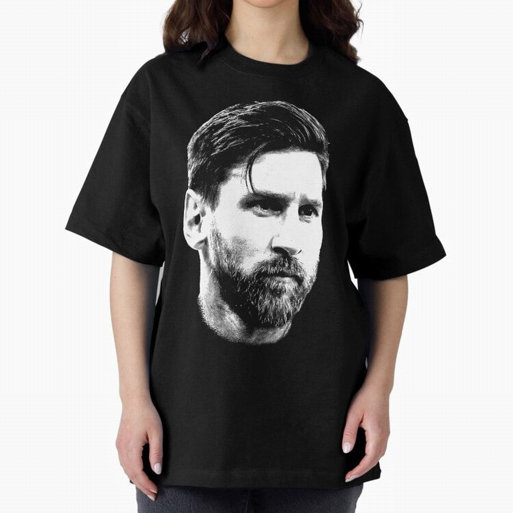 Design Big Face Lionel Messi Classic T-Shirt Honor the Football Icons of Match Day Hype around FIFA World Cup 2026 Group Stage, Haaland and Mbappe, Argentina and Brazil, Vintage Soccer Flavor, Modern Football Stars, National Flags and Final Night
