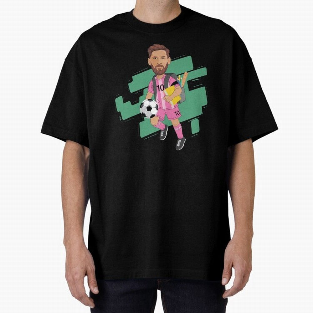 BACK TO SCHOOL - CARICATURE - LIONEL - MESSI - LEO Classic T-Shirt Follow the Road to FIFA World Cup 2026 USA Canada Mexico for Fans of Cristiano Ronaldo and Argentina and Brazil, Bringing Champion Mindset, Group Stage Buzz, Knockout Tension and