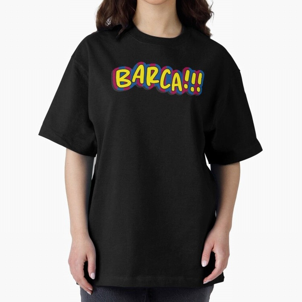 FC Barcelona Barca Oversized T-Shirt Share the Excitement of FIFA World Cup 2026 USA Canada Mexico Spirit, Driven by England and Germany, Neymar, Haaland and Cristiano Ronaldo, Classic Soccer Heritage, Championship Pressure, Fan Loyalty and