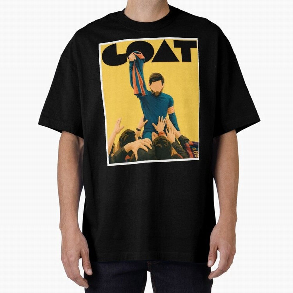 Lionel Messi Men's Football GOAT T-Shirt | Argentina Retro Vintage Messi Shirt Fan Gift Oversized T-Shirt Make the Season About Match Day Hype around FIFA World Cup 2026 USA Canada Mexico, Haaland, France, Sports Nostalgia, International