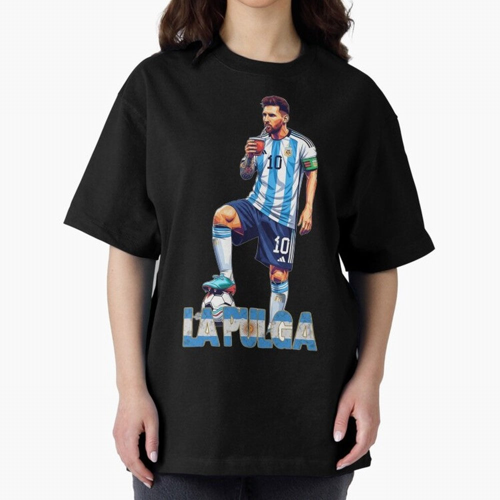 Messi the Flea Drinking Mate ¨C Unique Design by The Goat Classic T-Shirt Bring Supporter Culture to Match Day Hype around FIFA World Cup 2026 USA Canada Mexico, Neymar, Netherlands, Championship Spirit, Famous Goals, Roaring Crowds and