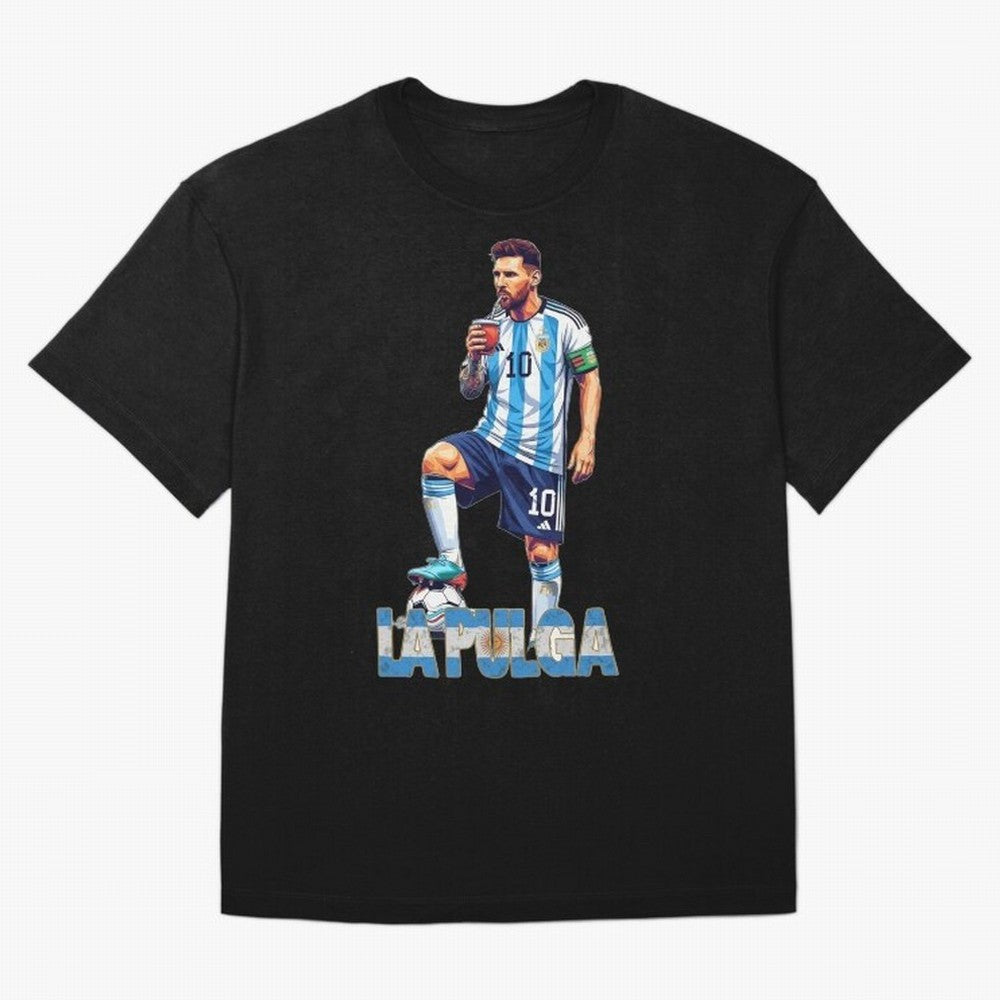 Messi the Flea Drinking Mate ¨C Unique Design by The Goat Classic T-Shirt Bring Supporter Culture to Match Day Hype around FIFA World Cup 2026 USA Canada Mexico, Neymar, Netherlands, Championship Spirit, Famous Goals, Roaring Crowds and