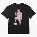 Lionel Messi Anime Style Drinking Mate - The Goat Inter Miami Classic T-Shirt Cheer through Every Moment of Global Football Passion for FIFA World Cup 2026, Driven by Mbappe, Brazil, Portugal and Argentina, Goal Celebration Energy, Supporter