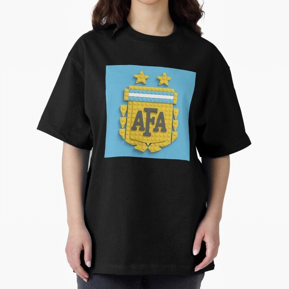 Argentina Blocks Oversized T-Shirt Keep Football History Alive during the FIFA World Cup 2026 Group Stage Journey through Messi Highlights, France Pride, Vintage Soccer Flavor, Modern Football Stars, National Flags and Final Night Emotion; Great