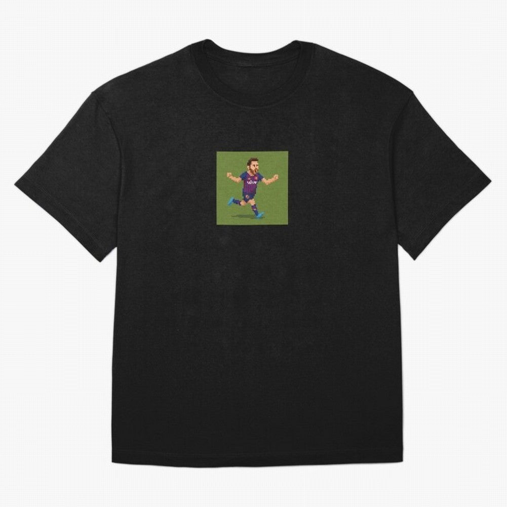 Lionel Messi Barcelona Pixel Art Tribute Classic T-Shirt Showcase Global Football Passion for FIFA World Cup 2026, Built around Messi, Brazil, Global Supporter Spirit, Legendary Goals, National Colors and Tournament Celebration; Perfect for