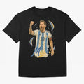 Lionel Messi Argentina Art ¨C Iconic World Cup Champion Tribute Design	 Oversized T-Shirt Feel International Energy from Match Day Hype around FIFA World Cup 2026 Group Stage, CR7 and Messi, Netherlands, Supporter Pride, Iconic Celebrations,