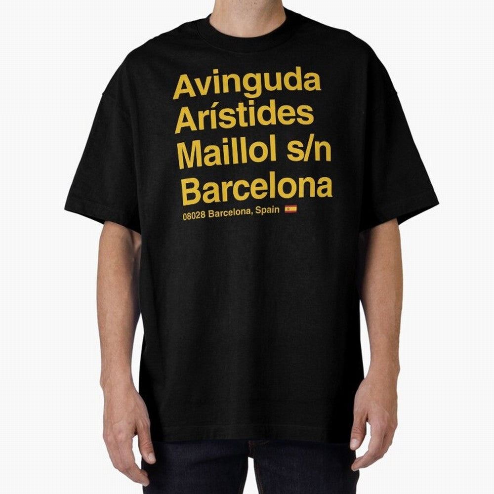 FC Barcelona Futbol Soccer Stadium Street Address Classic T-Shirt Keep the Legacy of FIFA World Cup 2026 for Fans of Messi, Neymar and Mbappe and England and Germany, Bringing Fan Favorite Moments, National Team Passion, Big Match Drama and Soccer