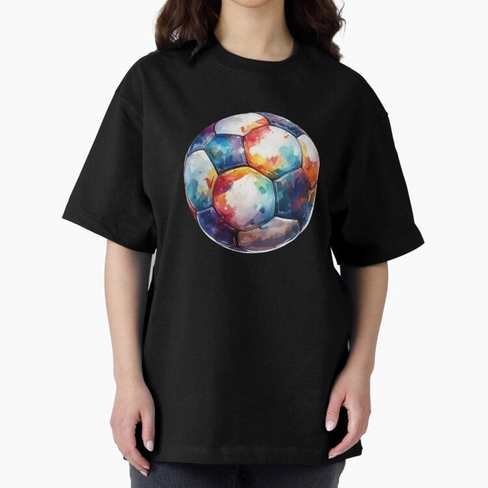 Football Soccer Ball Watercolor Illustration Drawing Classic T-Shirt Bring Stadium Energy to Global Football Passion for FIFA World Cup 2026, with Haaland and Mbappe, Spain and Netherlands, Champion Mindset, Group Stage Buzz, Knockout Tension and