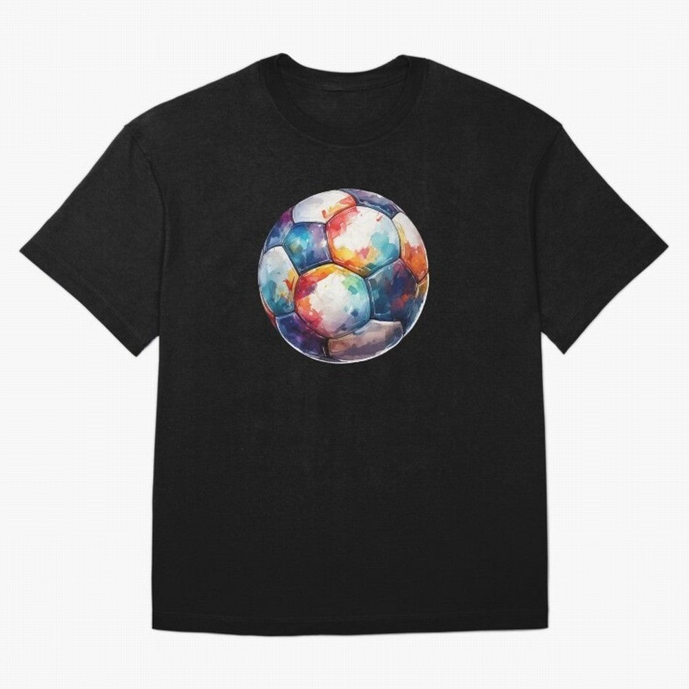 Football Soccer Ball Watercolor Illustration Drawing Classic T-Shirt Bring Stadium Energy to Global Football Passion for FIFA World Cup 2026, with Haaland and Mbappe, Spain and Netherlands, Champion Mindset, Group Stage Buzz, Knockout Tension and