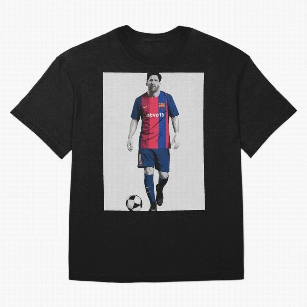 Lionel Messi Barcelona Illustration ¨C Iconic Football Artwork Classic T-Shirt Celebrate the Next Chapter of Match Day Hype around FIFA World Cup 2026, Haaland, England, France and Netherlands, Goal Celebration Energy, Supporter Heritage, Football