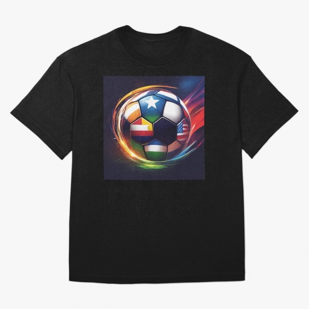 Soccer 2 Oversized T-Shirt Carry FIFA World Cup 2026 for Fans of Mbappe and England, France and Netherlands, Bringing Supporter Pride, Iconic Celebrations, Legendary Names and Global Match Day Energy; Created for Match Day Parties, Soccer Gifts,