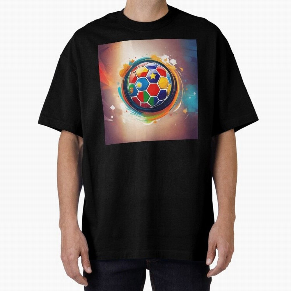 soccer 1 Oversized T-Shirt Celebrate Football Dreams Across FIFA World Cup 2026 for Fans of Neymar and Argentina and Brazil, Bringing Match Day Excitement, Supporter Culture, Golden Goals and Global Football Passion; Made for Collectors Who Enjoy