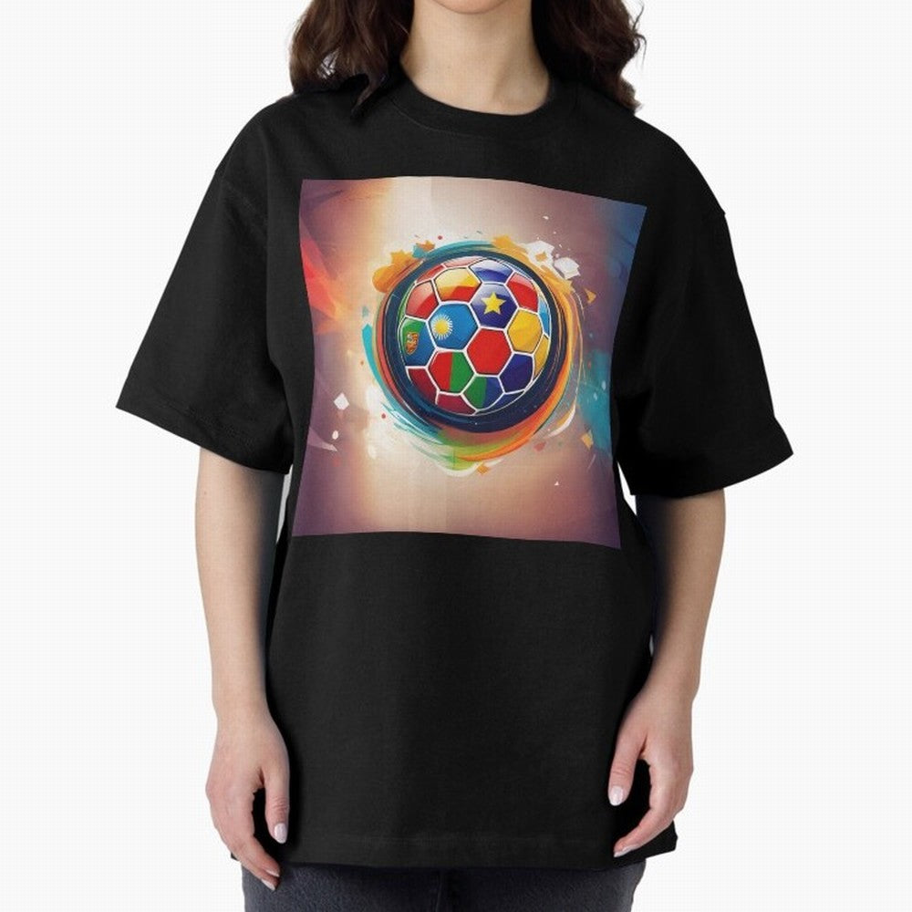 soccer 1 Oversized T-Shirt Celebrate Football Dreams Across FIFA World Cup 2026 for Fans of Neymar and Argentina and Brazil, Bringing Match Day Excitement, Supporter Culture, Golden Goals and Global Football Passion; Made for Collectors Who Enjoy