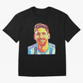 Lionel Messi is the best footballer. Classic T-Shirt Feel the Roar of FIFA World Cup 2026 USA Canada Mexico for Fans of Haaland and Mbappe and Argentina, Bringing Championship Spirit, Famous Goals, Roaring Crowds and International Football Unity;