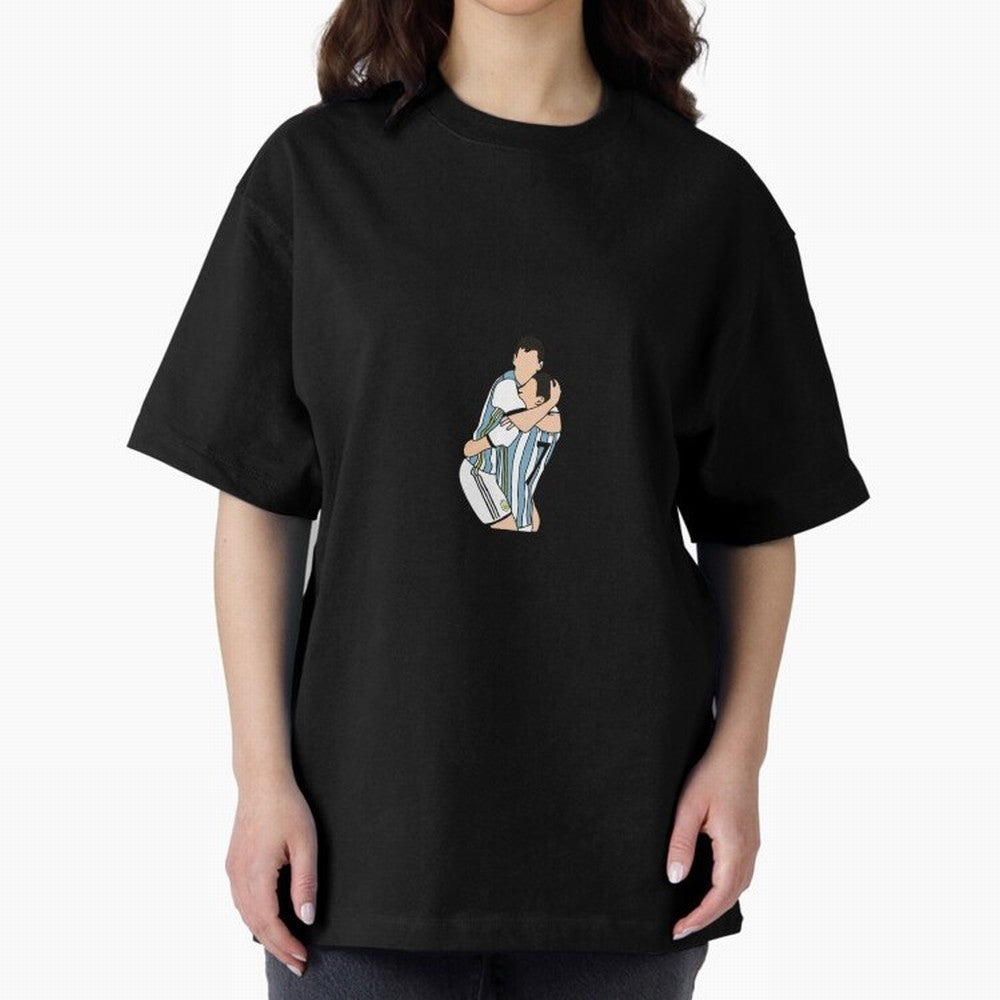 Messi and Di Maria Classic T-Shirt Celebrate Classic Football Spirit in Global Football Passion for FIFA World Cup 2026 USA Canada Mexico, Featuring Messi and Cristiano Ronaldo, England, France and Netherlands, Football Festival Excitement, Trophy