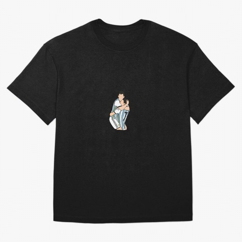 Messi and Di Maria Classic T-Shirt Celebrate Classic Football Spirit in Global Football Passion for FIFA World Cup 2026 USA Canada Mexico, Featuring Messi and Cristiano Ronaldo, England, France and Netherlands, Football Festival Excitement, Trophy