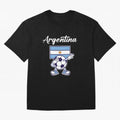 ARGENTINA - Dabbing Football Soccer Ball - ARGENTINA Oversized T-Shirt Back Your Heroes with Match Day Hype around FIFA World Cup 2026 Group Stage, CR7, Brazil, Portugal and Argentina, Fan Favorite Moments, National Team Passion, Big Match Drama