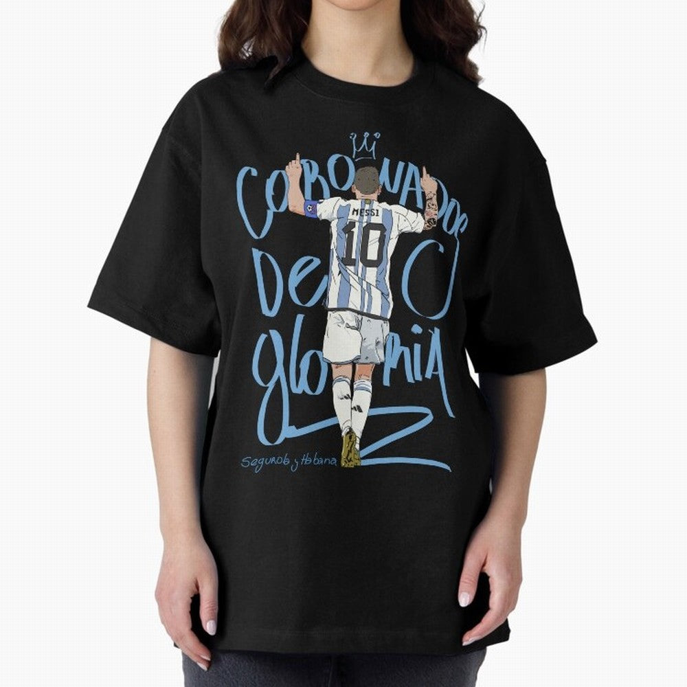Messi, crowned with glory Active T-Shirt Discover Global Football Passion for FIFA World Cup 2026 Group Stage, Connected to Messi, Neymar and Mbappe, Brazil, Portugal and Argentina, Tournament Hype, Historic Matchups, Family Viewing Parties and
