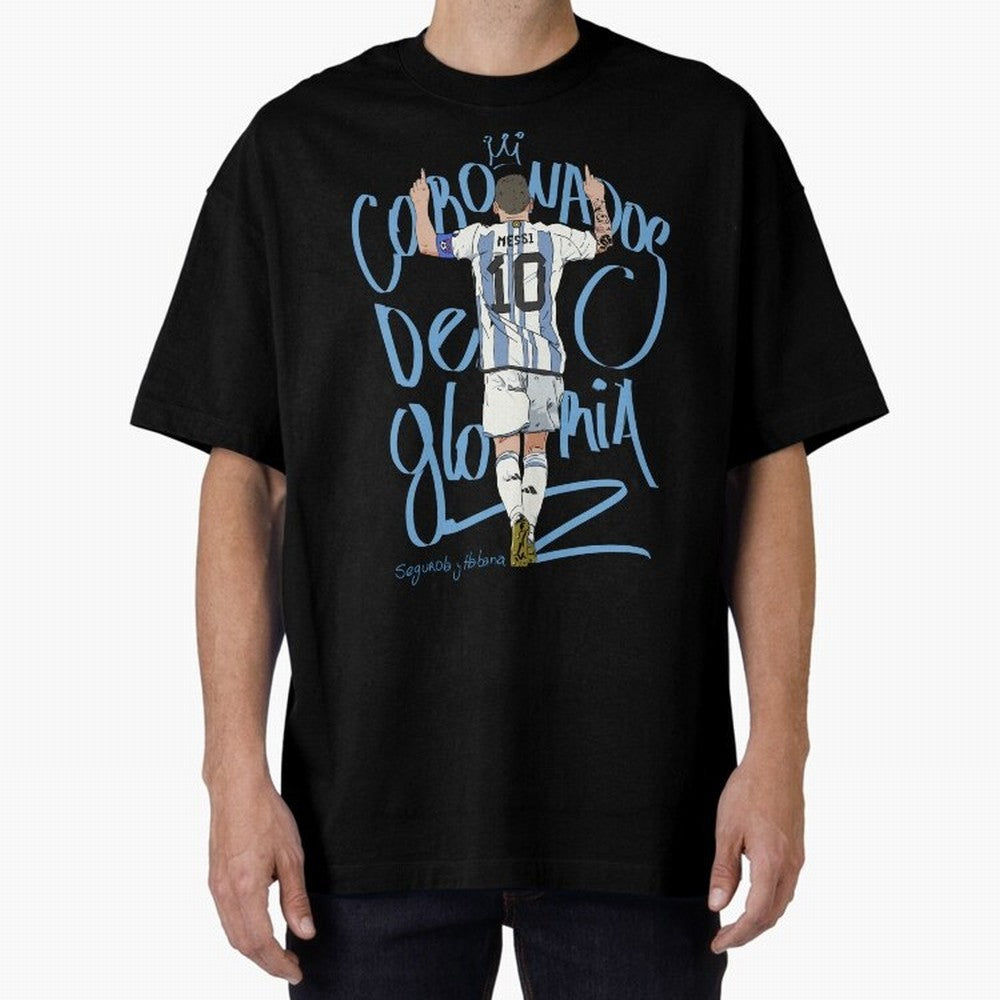 Messi, crowned with glory Active T-Shirt Discover Global Football Passion for FIFA World Cup 2026 Group Stage, Connected to Messi, Neymar and Mbappe, Brazil, Portugal and Argentina, Tournament Hype, Historic Matchups, Family Viewing Parties and