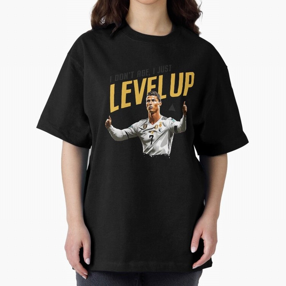 Cristiano Ronaldo Levels Up Essential T-Shirt Join FIFA World Cup 2026 USA Canada Mexico Inspired by Cristiano Ronaldo, France and Portugal Energy, Tournament Hype, Historic Matchups, Family Viewing Parties and Global Sports Pride; Perfect for