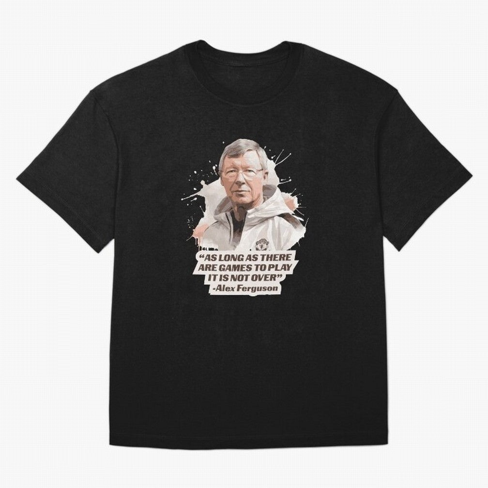 Sir Alex Ferguson - It Is Not Over Yet Essential T-Shirt Feel International Energy from FIFA World Cup 2026 USA Canada Mexico Spirit, Celebrating Portugal, Neymar, Haaland and Cristiano Ronaldo, Supporter Pride, Iconic Celebrations, Legendary Names
