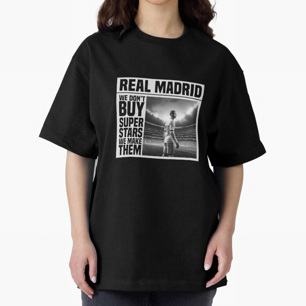 Real Madrid Makes Superstars Essential T-Shirt Bring Trophy Dreams to FIFA World Cup 2026 Inspired by Cristiano Ronaldo, Haaland and CR7, Spain Energy, Worldwide Fan Energy, Dramatic Goals, Stadium Lights and Championship Celebrations; Made for Die