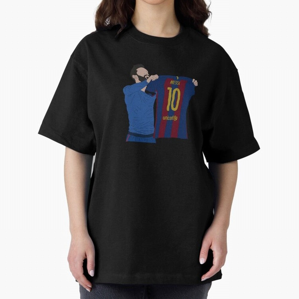 Lionel Messi | Barcelona legend Oversized T-Shirt Back Your Heroes with Match Day Hype around FIFA World Cup 2026 Group Stage, Messi, CR7 and Mbappe, Brazil, Supporter Pride, Iconic Celebrations, Legendary Names and Global Match Day Energy; Perfect
