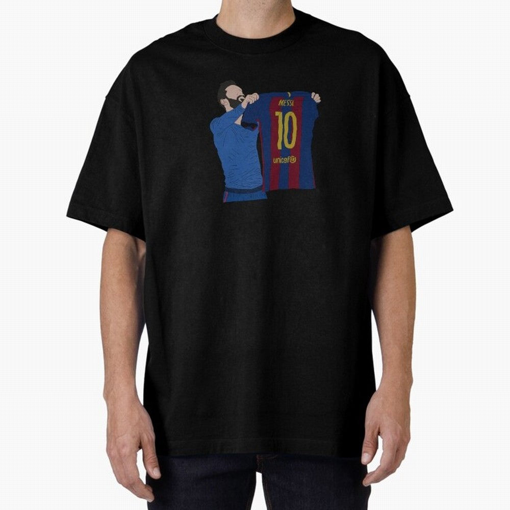 Lionel Messi | Barcelona legend Oversized T-Shirt Back Your Heroes with Match Day Hype around FIFA World Cup 2026 Group Stage, Messi, CR7 and Mbappe, Brazil, Supporter Pride, Iconic Celebrations, Legendary Names and Global Match Day Energy; Perfect