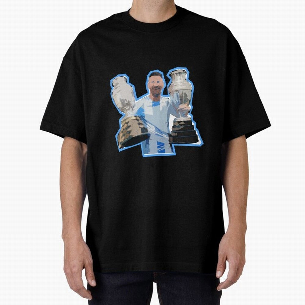 Leo Messi Double Copa Classic T-Shirt Build Match Day Hype around FIFA World Cup 2026 Group Stage, CR7 and Messi, Germany, Global Supporter Spirit, Legendary Goals, National Colors and Tournament Celebration; Built for Supporters Chasing Trophy