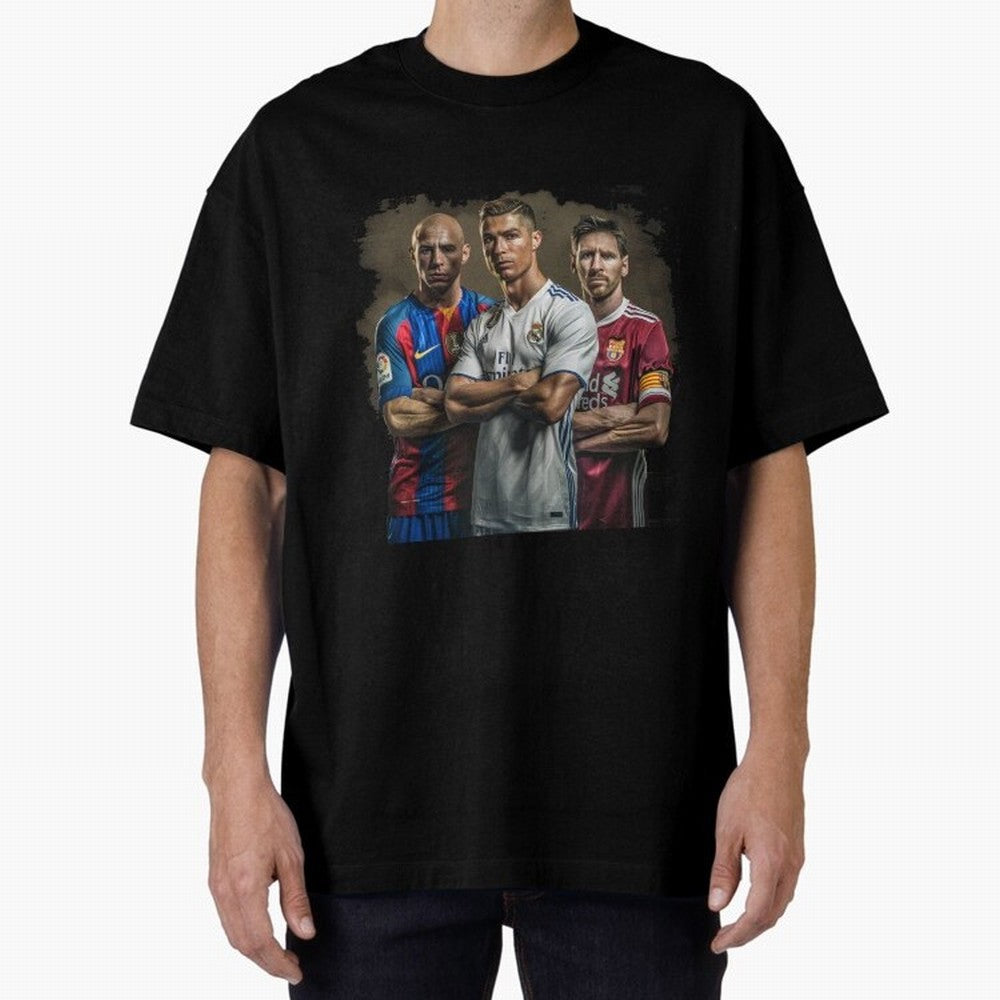 Footballs Greatest Top 3 Classic T-Shirt Celebrate National Team Dreams in the FIFA World Cup 2026 USA Canada Mexico Journey through Neymar, Haaland and Cristiano Ronaldo Highlights, Argentina Pride, Football Passion, Legendary Performances,