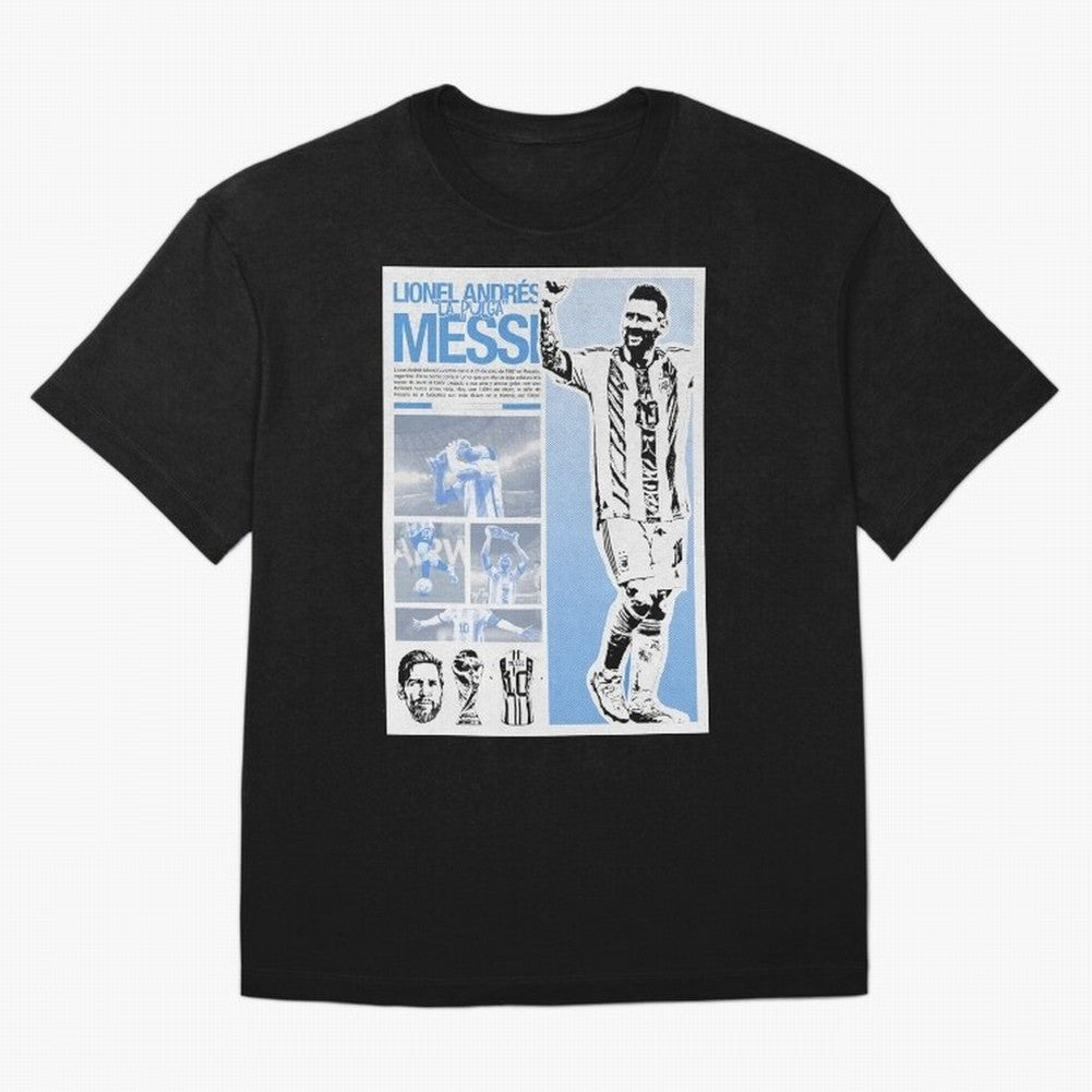 The Flea Lionel Messi Oversized T-Shirt Turn Football Passion into Global Football Passion for FIFA World Cup 2026 USA Canada Mexico, Highlighting Messi, CR7 and Mbappe, Brazil, Portugal and Argentina, Vintage Soccer Flavor, Modern Football Stars,