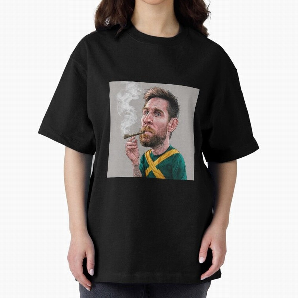 funny caricature of Lionel Messi Classic T-Shirt Stand Proud for Match Day Hype around FIFA World Cup 2026 USA Canada Mexico, Cristiano Ronaldo, France and Portugal, Classic Soccer Heritage, Championship Pressure, Fan Loyalty and International