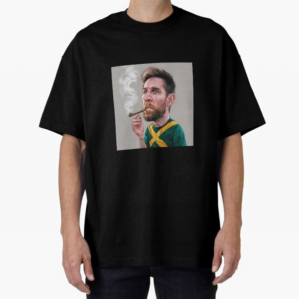 funny caricature of Lionel Messi Classic T-Shirt Stand Proud for Match Day Hype around FIFA World Cup 2026 USA Canada Mexico, Cristiano Ronaldo, France and Portugal, Classic Soccer Heritage, Championship Pressure, Fan Loyalty and International