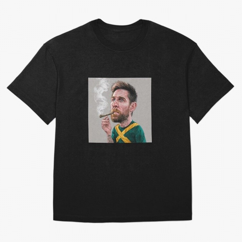 funny caricature of Lionel Messi Classic T-Shirt Stand Proud for Match Day Hype around FIFA World Cup 2026 USA Canada Mexico, Cristiano Ronaldo, France and Portugal, Classic Soccer Heritage, Championship Pressure, Fan Loyalty and International