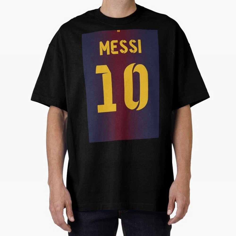 Barcelona 2012 Jersey Messi 10 Oversized T-Shirt Relive the Noise and Pride of FIFA World Cup 2026 USA Canada Mexico Made for CR7, France Energy, Soccer Culture, Superstar Moments, National Team Dreams and Competitive Fire; Ideal for Passionate