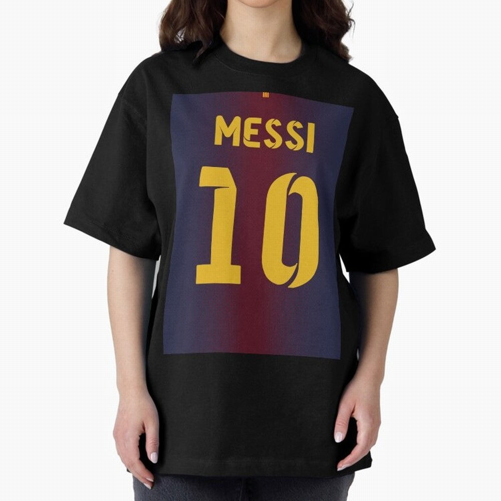 Barcelona 2012 Jersey Messi 10 Oversized T-Shirt Relive the Noise and Pride of FIFA World Cup 2026 USA Canada Mexico Made for CR7, France Energy, Soccer Culture, Superstar Moments, National Team Dreams and Competitive Fire; Ideal for Passionate
