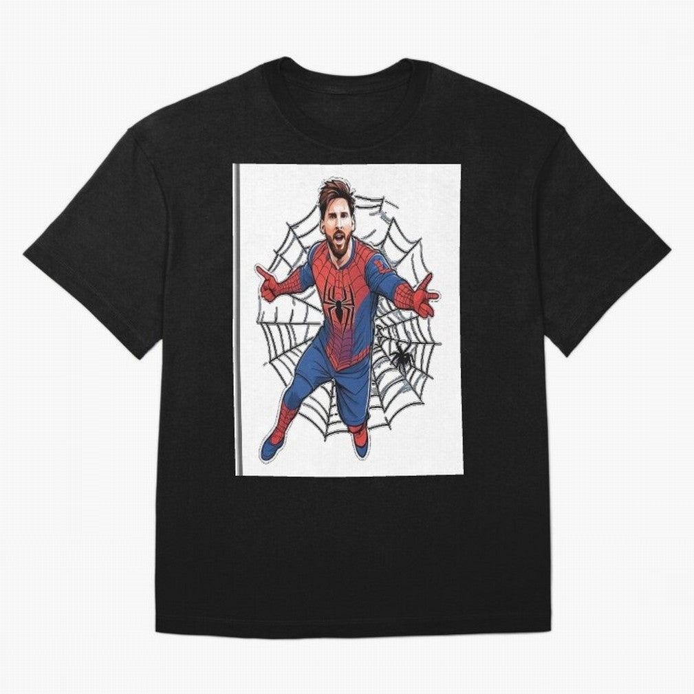 Lionel Messi Spider Oversized T-Shirt Step into FIFA World Cup 2026 Spirit, Built around Argentina, France and Brazil, Messi, CR7 and Mbappe, Match Day Excitement, Supporter Culture, Golden Goals and Global Football Passion; Perfect for Fans,