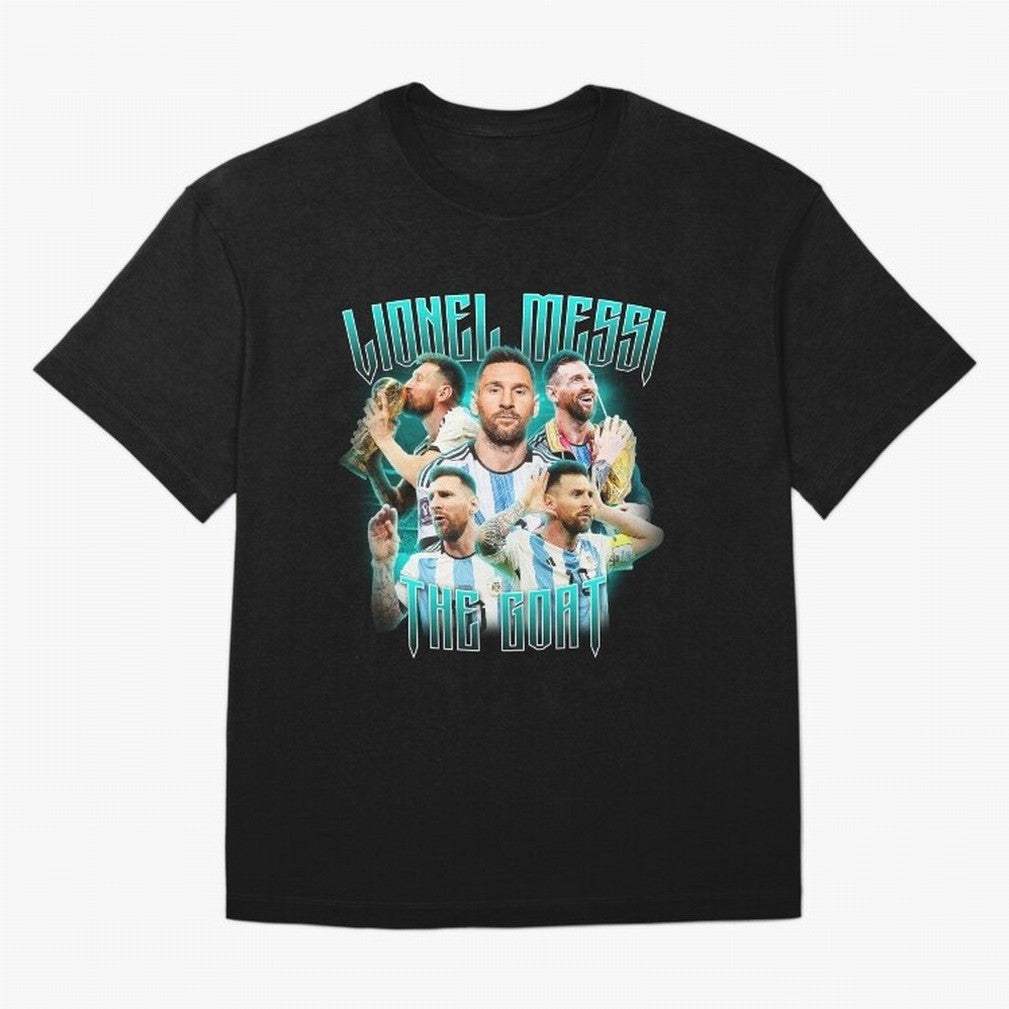 Lionel Messi Vintage Style Tee, Bootleg Tee, Bootleg T Shirt, Rap Tee Classic T-Shirt Experience FIFA World Cup 2026 USA Canada Mexico for Fans of CR7 and Messi and England and Germany, Bringing Goal Celebration Energy, Supporter Heritage, Football