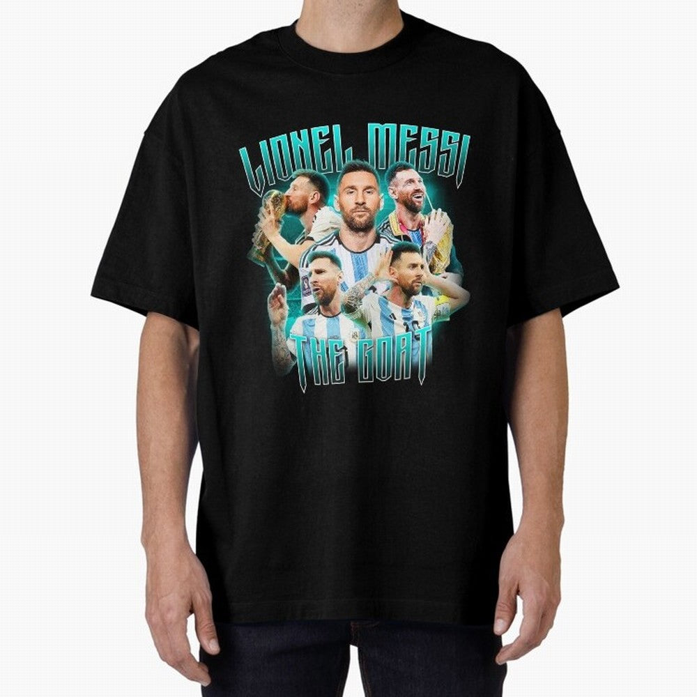 Lionel Messi Vintage Style Tee, Bootleg Tee, Bootleg T Shirt, Rap Tee Classic T-Shirt Experience FIFA World Cup 2026 USA Canada Mexico for Fans of CR7 and Messi and England and Germany, Bringing Goal Celebration Energy, Supporter Heritage, Football