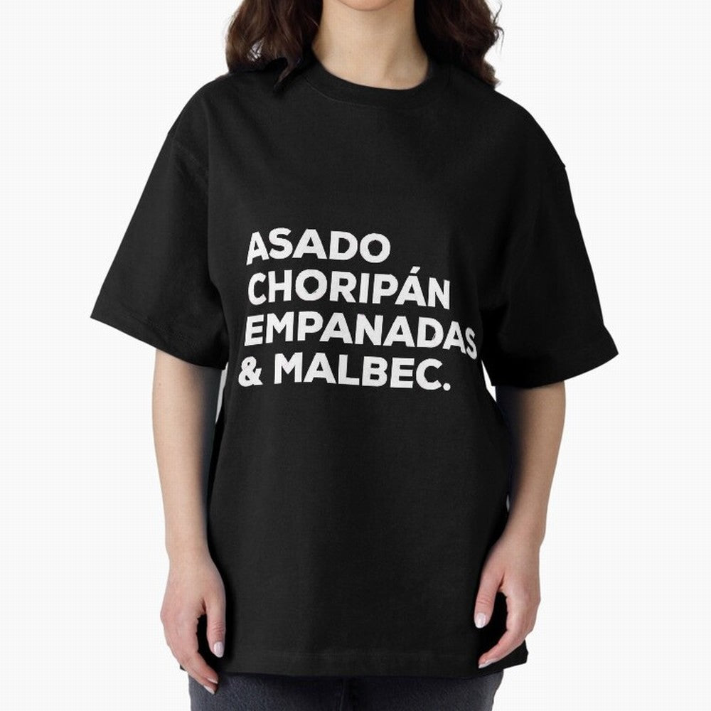 Argentine Cuisine Oversized T-Shirt Refresh Global Football Passion for FIFA World Cup 2026 Group Stage, Celebrating CR7, Portugal, Spain and Germany, Stadium Chants, National Pride, Trophy Dreams and Unforgettable Football Memories; Ideal for
