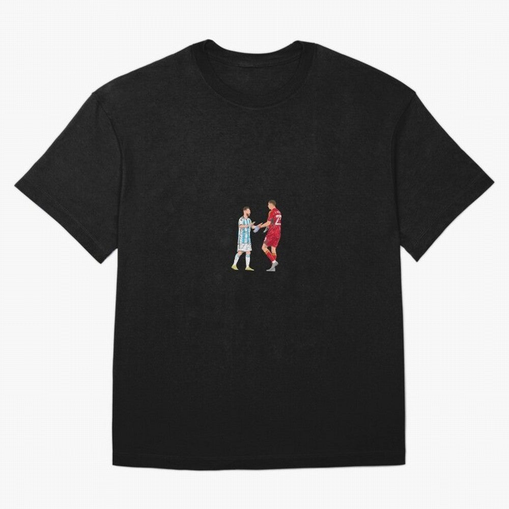 Lionel Messi and Emiliano Martinez Minimalist Classic T-Shirt Remember Iconic Moments from FIFA World Cup 2026 USA Canada Mexico Spirit, Inspired by Brazil, Messi and Cristiano Ronaldo, Tournament Hype, Historic Matchups, Family Viewing Parties and